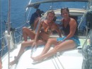 We took the Big Boat out for a day of fishing with new friends Stacy and Dawn